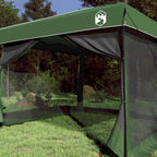 Camping-Zelt-Set mit Dach 2 pcs Grün Taffeta und Stoff