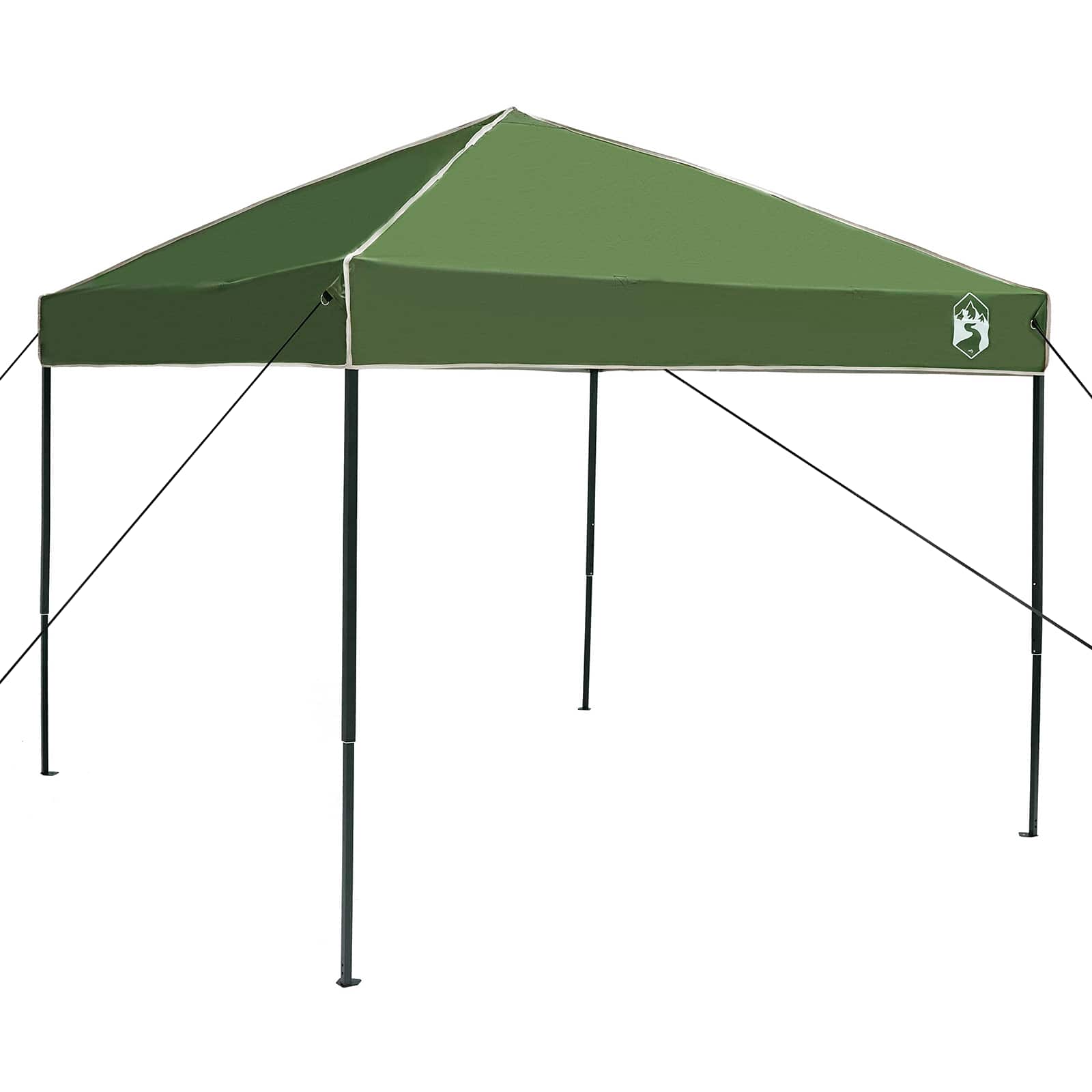 Camping-Zelt-Set mit Dach 2 pcs Grün Taffeta und Stoff