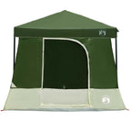Camping-Zelt-Set mit Dach 2 pcs Grün Taffeta und Stoff