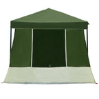 Camping-Zelt-Set mit Dach 2 pcs Grün Taffeta und Stoff
