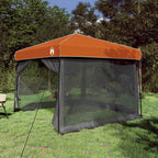 Camping-Zelt-Set 2 pcs Grau und Orange Taffeta und Stoff