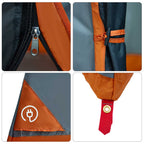 Camping-Zelt-Set 2 pcs Grau und Orange Taffeta und Stoff