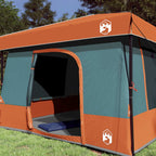 Camping-Zelt-Set 2 pcs Grau und Orange Taffeta und Stoff