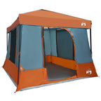 Camping-Zelt-Set 2 pcs Grau und Orange Taffeta und Stoff