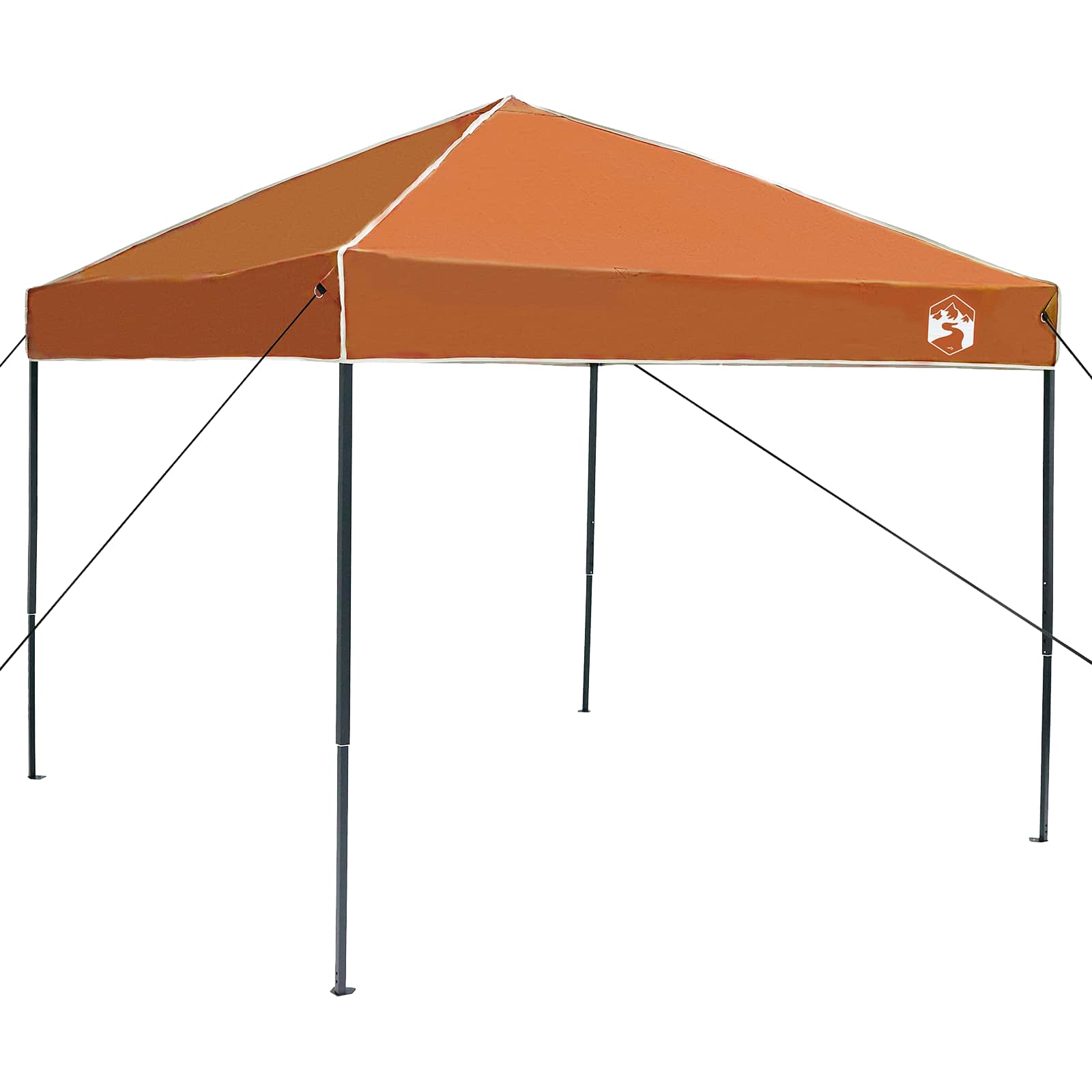 Camping-Zelt-Set 2 pcs Grau und Orange Taffeta und Stoff