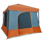 Camping-Zelt-Set 2 pcs Grau und Orange Taffeta und Stoff