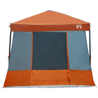 Camping-Zelt-Set 2 pcs Grau und Orange Taffeta und Stoff