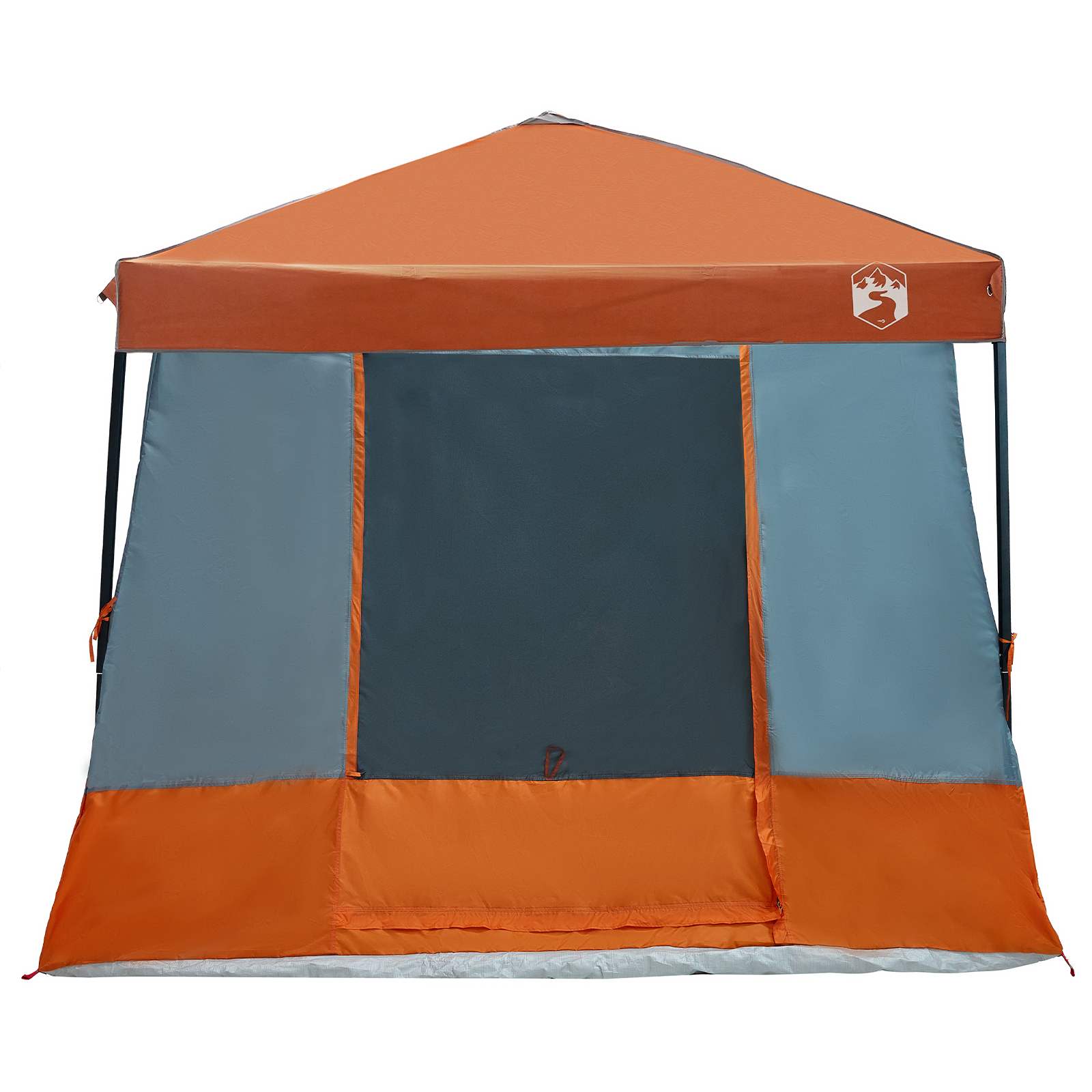Camping-Zelt-Set 2 pcs Grau und Orange Taffeta und Stoff