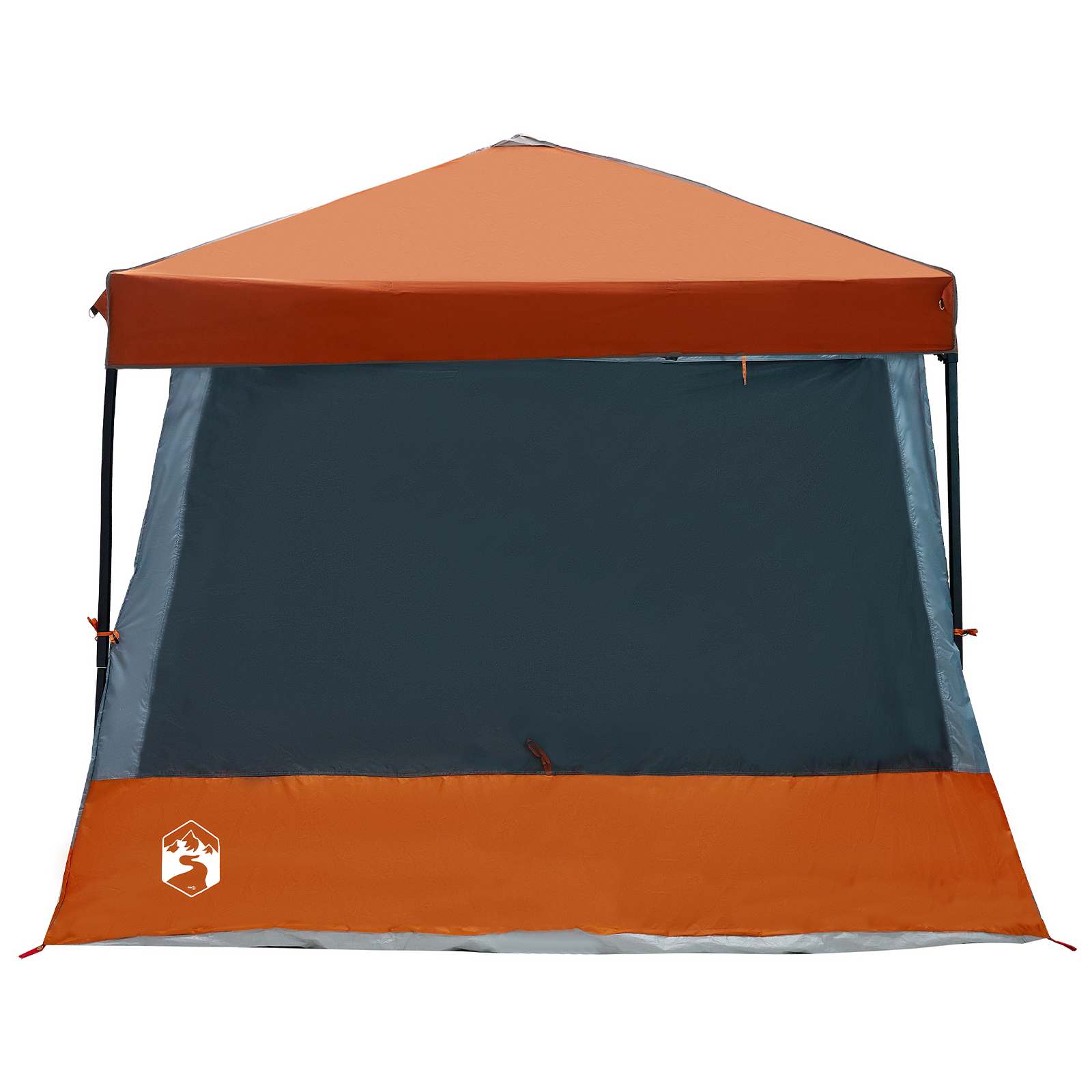 Camping-Zelt-Set 2 pcs Grau und Orange Taffeta und Stoff