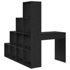 Eck-Schreibtisch Schwarz Eichen-Optik 101,5 x 149,5 x 149,5 cm