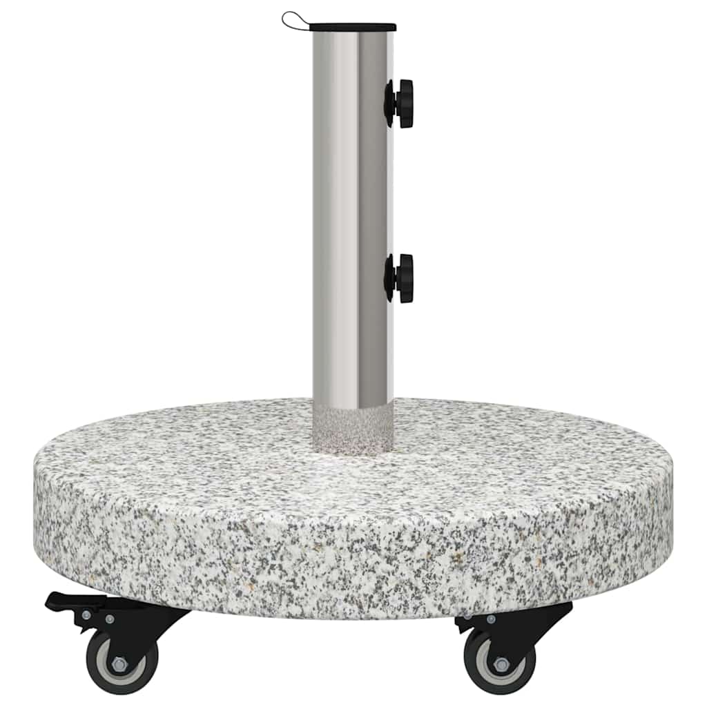 Sonnenschirmständer 29,8kg Grau Granit und Edelstahl Rund