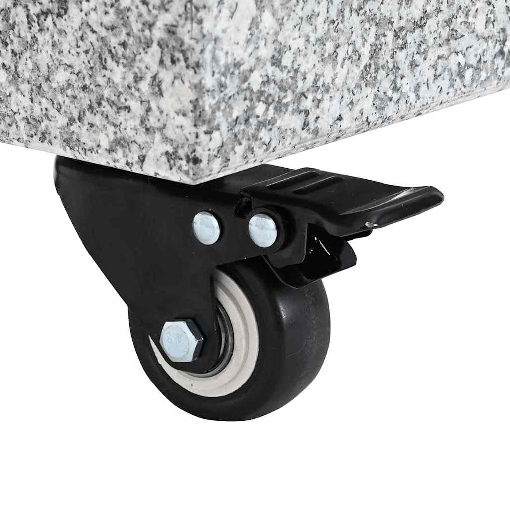 Sonnenschirmständer 30kg Grau Granit Quadratisch