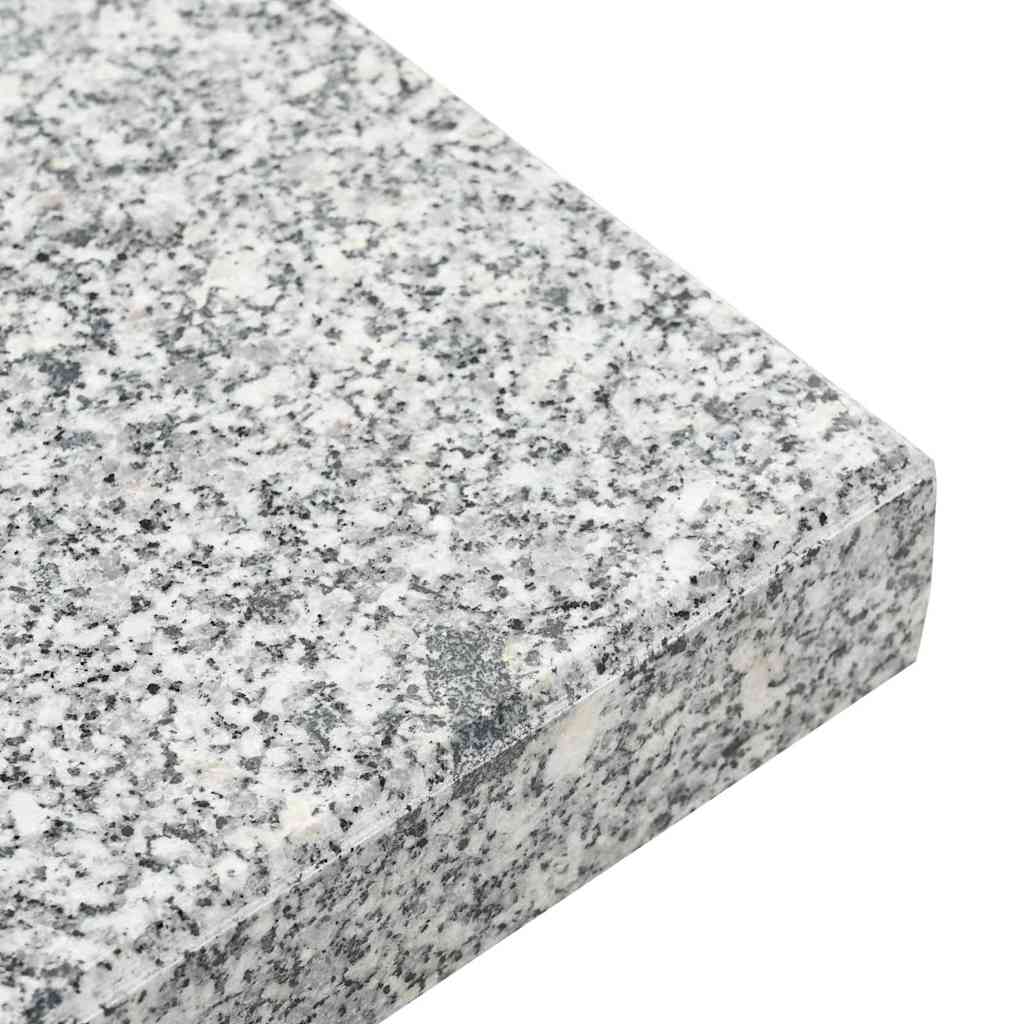 Sonnenschirmständer 30kg Grau Granit Quadratisch