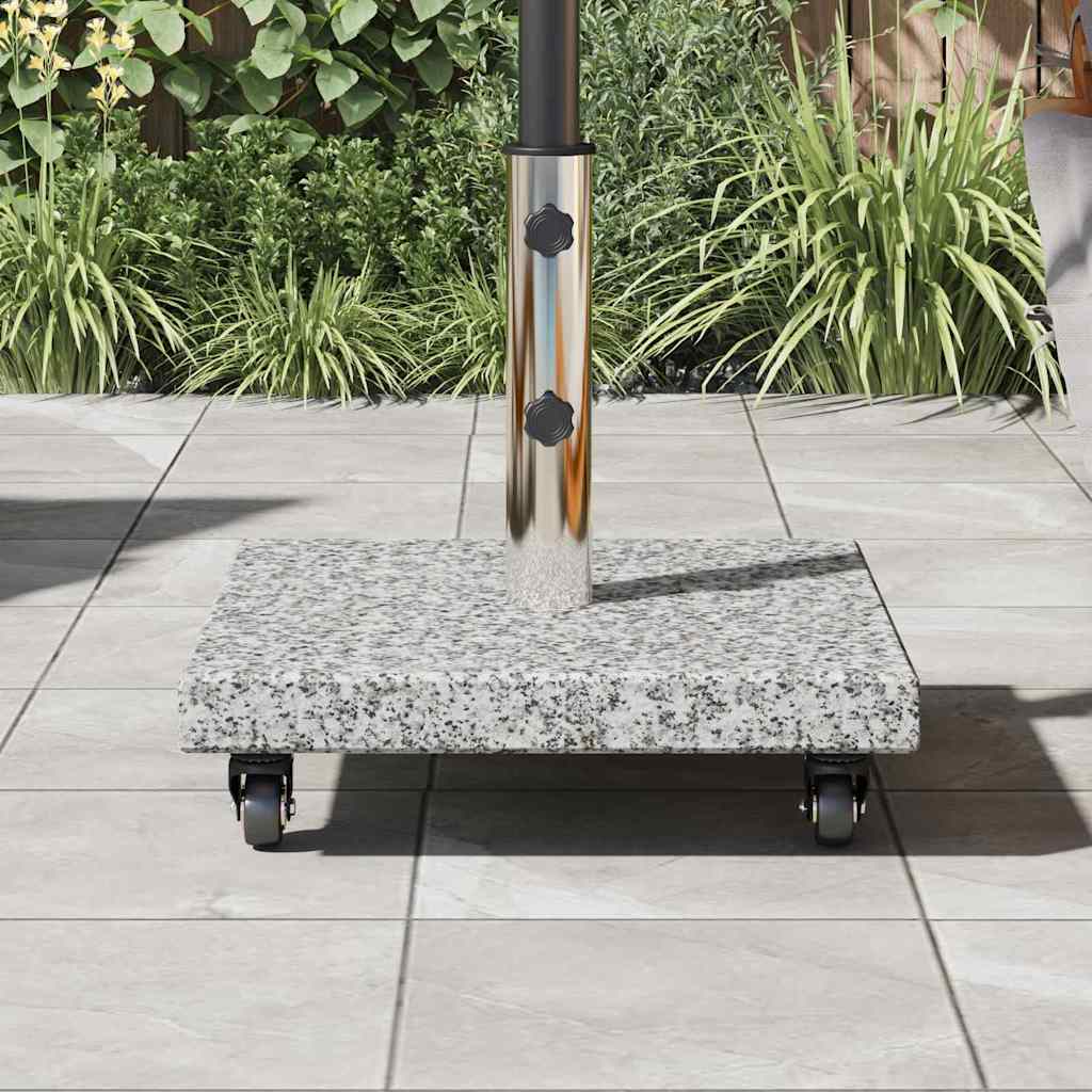 Sonnenschirmständer 30kg Grau Granit Quadratisch
