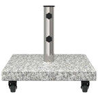 Sonnenschirmständer 30kg Grau Granit Quadratisch