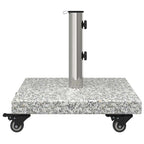 Sonnenschirmständer 30kg Grau Granit Quadratisch