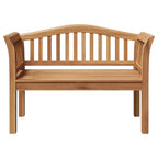 Bank Braun 120 x 53,5 x 85 cm Massivholz Teak