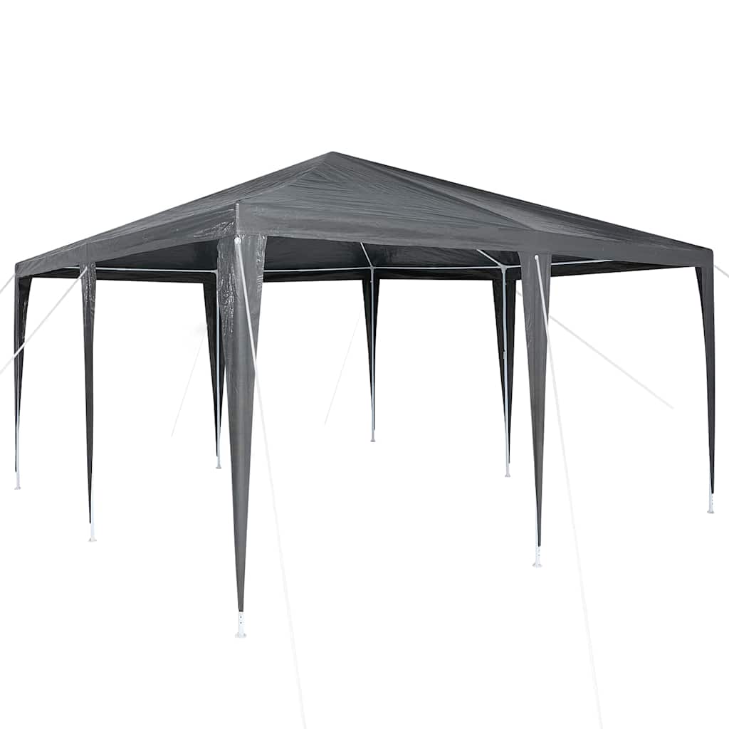 Party-Zelt Anthrazit 400 x 400 x 266 cm Polyethylen und Stahl