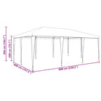 Party-Zelt Blau 600 x 400 x 266 cm Polyethylen und Stahl