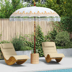 Balinesischer Sonnenschirm Creme 215 x 215 x 260 cm