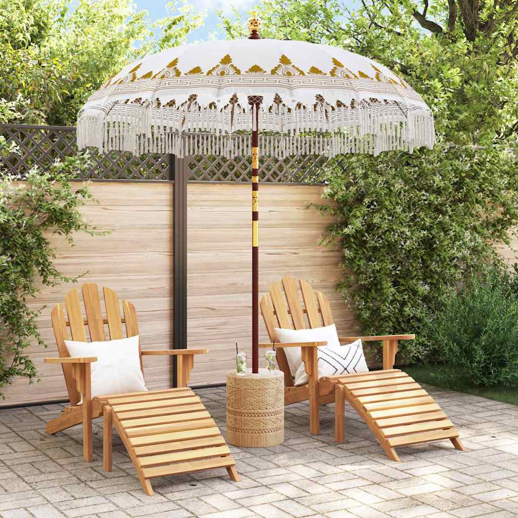 Balinesischer Sonnenschirm Creme 215 x 215 x 260 cm
