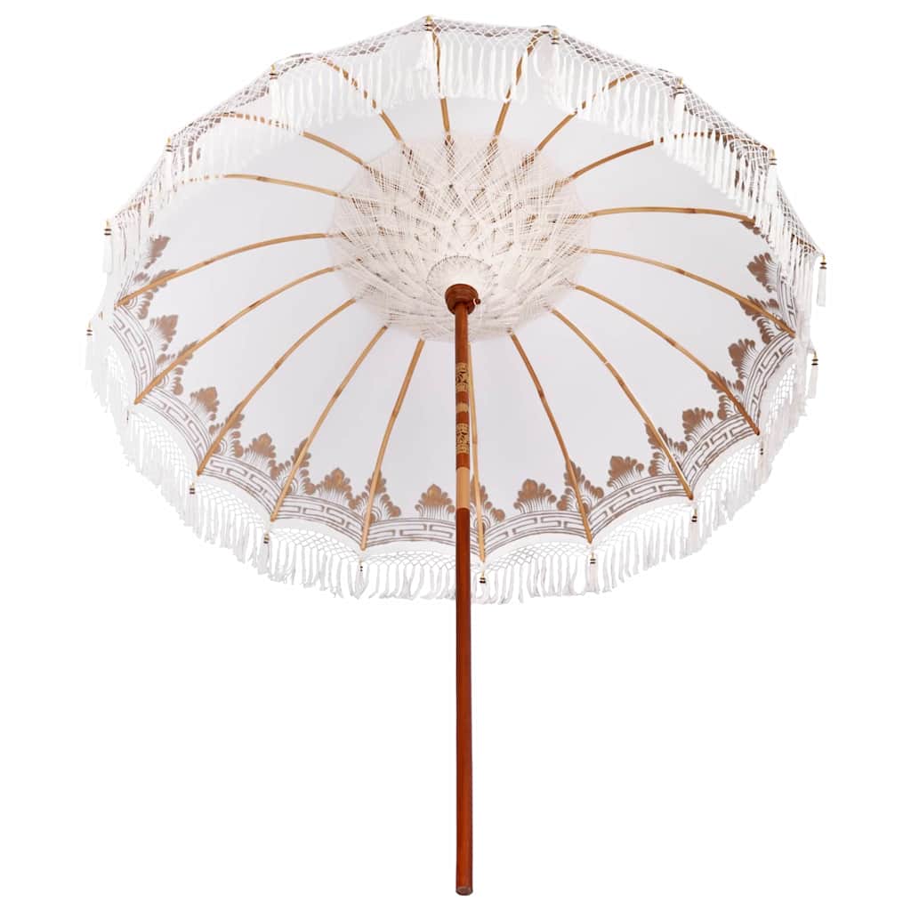 Balinesischer Sonnenschirm Creme 215 x 215 x 260 cm