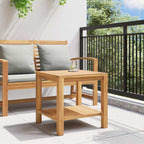 Couchtisch mit Speicher Braun 45 x 45 x 45 cm Massivholz Teak