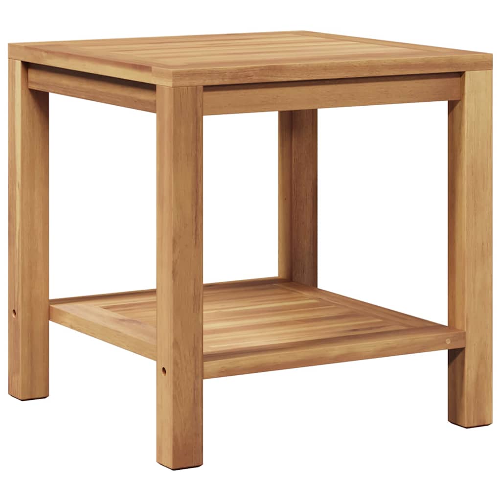 Couchtisch mit Speicher Braun 45 x 45 x 45 cm Massivholz Teak