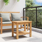 Couchtisch mit Speicher Braun 50 x 35 x 45 cm Massivholz Teak