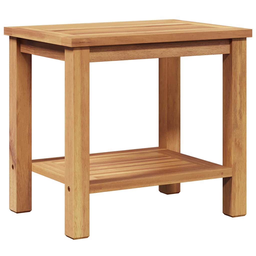 Couchtisch mit Speicher Braun 50 x 35 x 45 cm Massivholz Teak