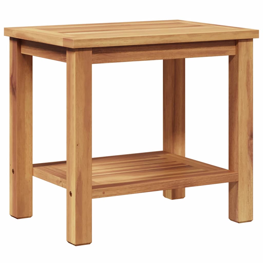 Couchtisch mit Speicher Braun 50 x 35 x 45 cm Massivholz Teak
