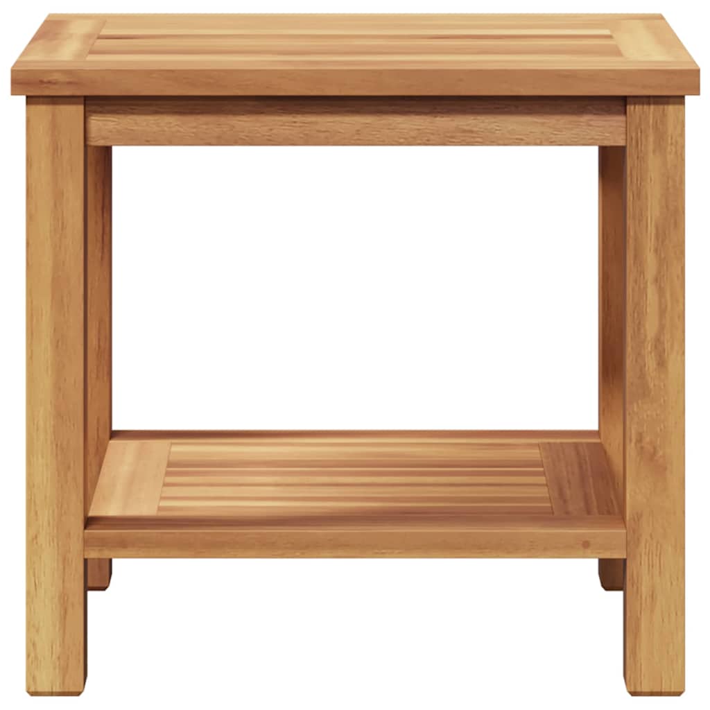 Couchtisch mit Speicher Braun 50 x 35 x 45 cm Massivholz Teak