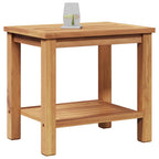 Couchtisch mit Speicher Braun 50 x 35 x 45 cm Massivholz Teak