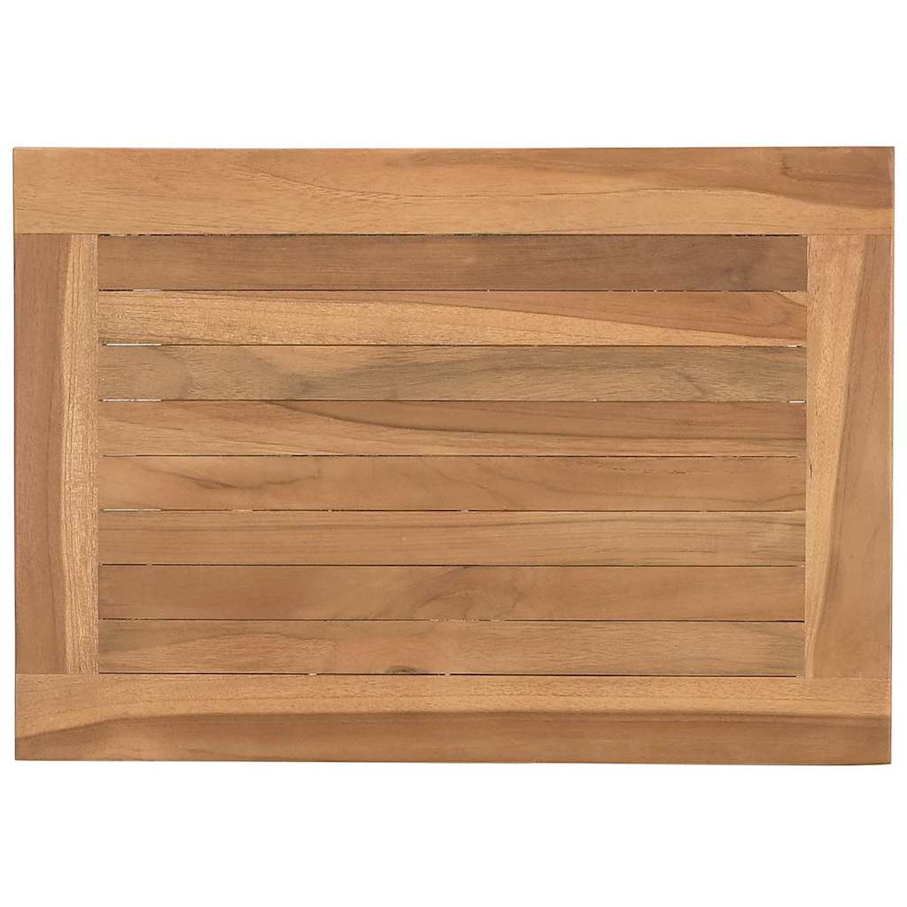 Couchtisch mit Speicher Braun 50 x 35 x 45 cm Massivholz Teak