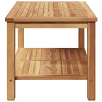Couchtisch mit Speicher Braun 90 x 50 x 45 cm Massivholz Teak
