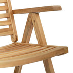 Stuhl 2 pcs Braun 64,5 x 52 x 108 cm Massivholz Teak