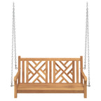 Gartenschaukelbank 114 x 60 x 64 cm Massivholz Teak