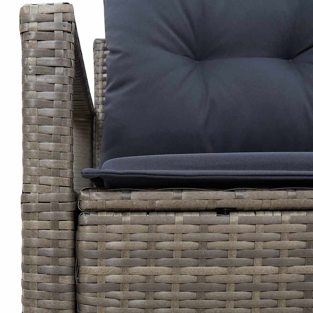 Garten-Sofa mit Kissen 120 x 62 x 69 cm Poly-Rattan