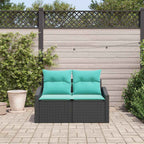 Gartensofa Grau 123 x 62 x 69cm Poly-Rattan