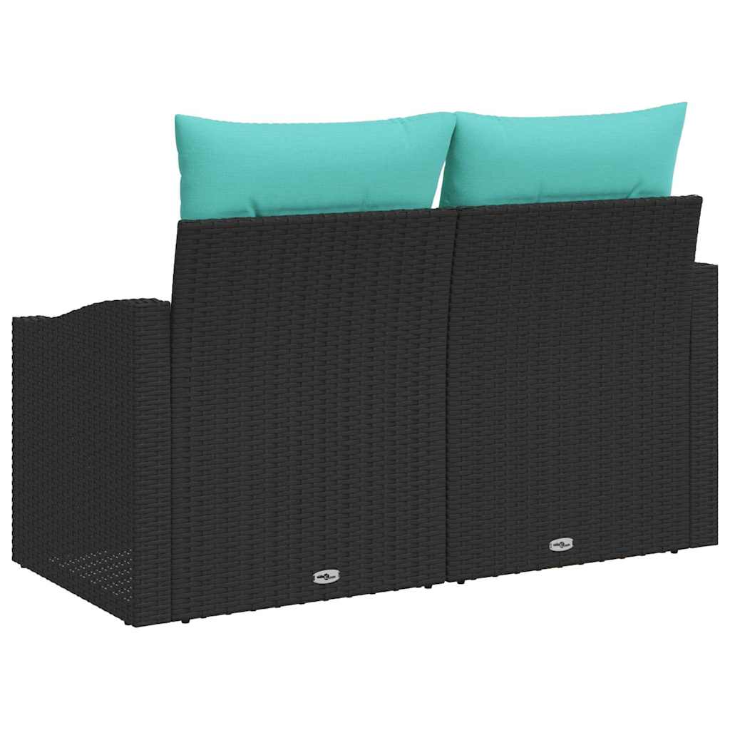 Gartensofa Grau 123 x 62 x 69cm Poly-Rattan