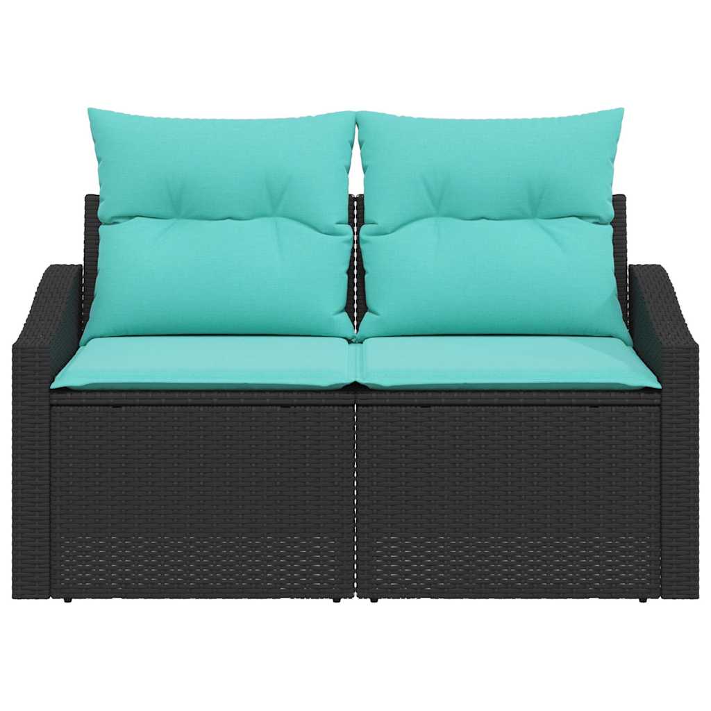 Gartensofa Grau 123 x 62 x 69cm Poly-Rattan