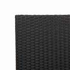 Garten Stapelstühle 2 pcs Schwarz und Braun 54 x 56 x 90 cm