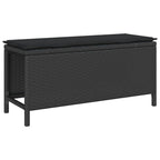 Garten Essgruppe Schwarz Poly-Rattan