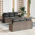 Gartensofa-set Grau 55 x 55 x 37 cm Poly-Rattan