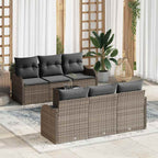 Gartensofa-set Grau 55 x 55 x 37 cm Poly-Rattan