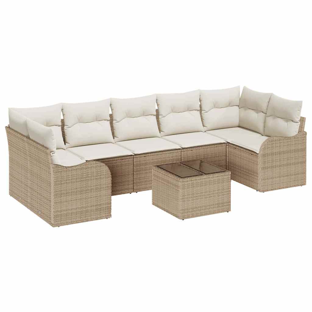 Gartensofa-set Beige 55 x 55 x 37 cm Poly-Rattan