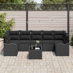 Gartensofa-set Schwarz 55 x 55 x 37 cm Poly-Rattan