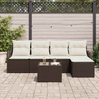 Gartensofa-set Braun Poly-Rattan
