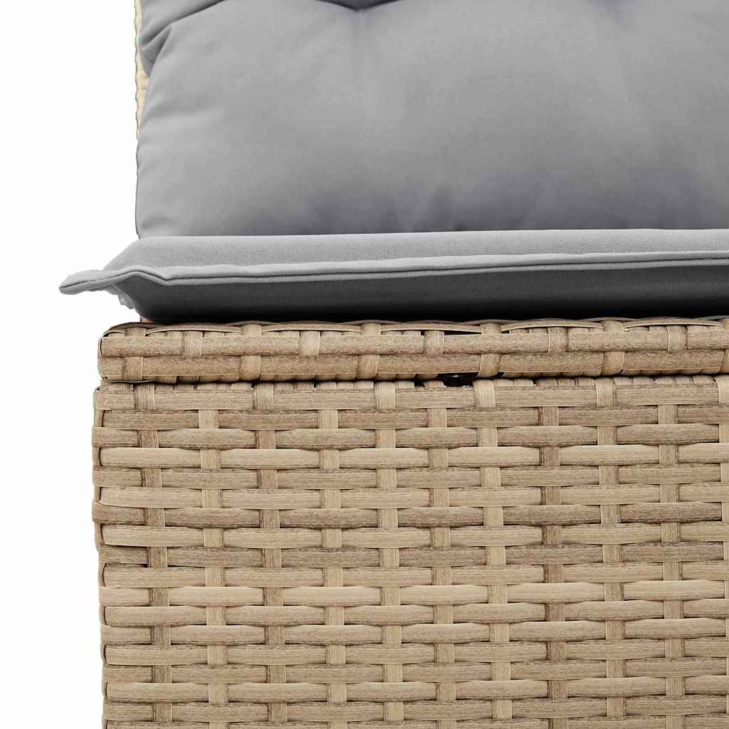 Gartensofa-set 5 pcs Beige Poly-Rattan
