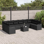 Gartensofa-set Schwarz 55 x 55 x 37 cm Poly-Rattan
